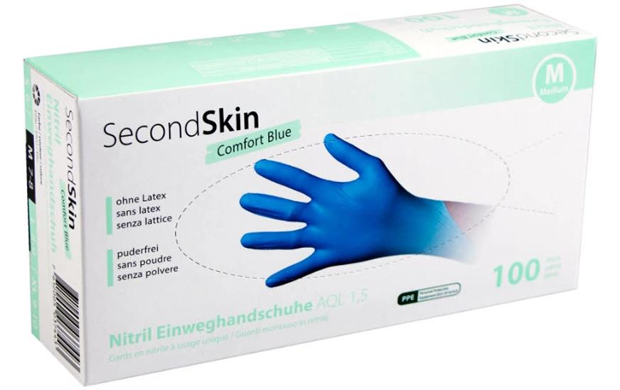 SecondSkin, Einweghandschuh Nitril Comfort