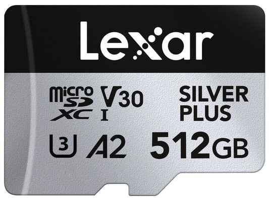 Lexar | Professional mSDXC SilverP UHS-I 512B | Lesen 205 MB/s, Schreiben 150 MB/s