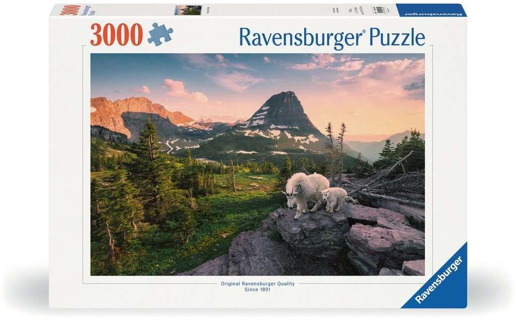 Puzzle Almbock mit Baby