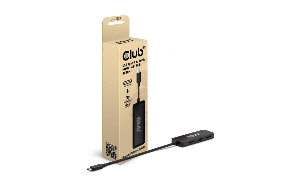 Club 3D,USB Typ-C Hub auf 3x HDMI
