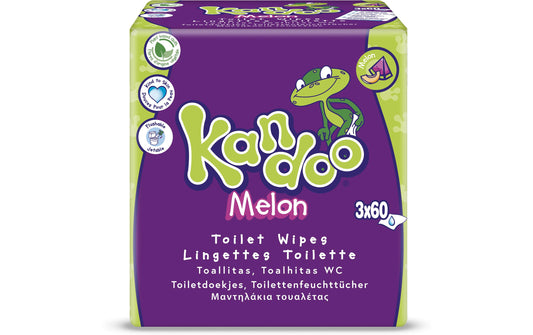Kandoo, Feuchttücher Melon 3x 60 Stück