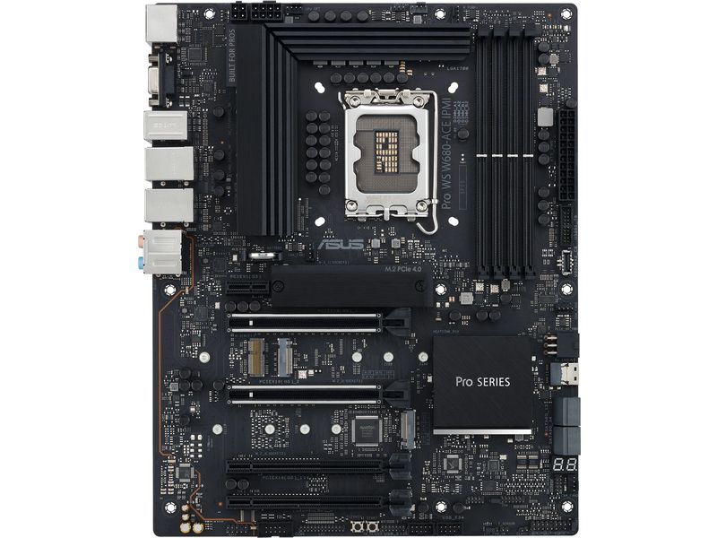 ASUS | PRO WS W680-ACE, ATX, LGA1700 | Intel W680, 4x DDR5, M.2, 3x PCIe 4.0