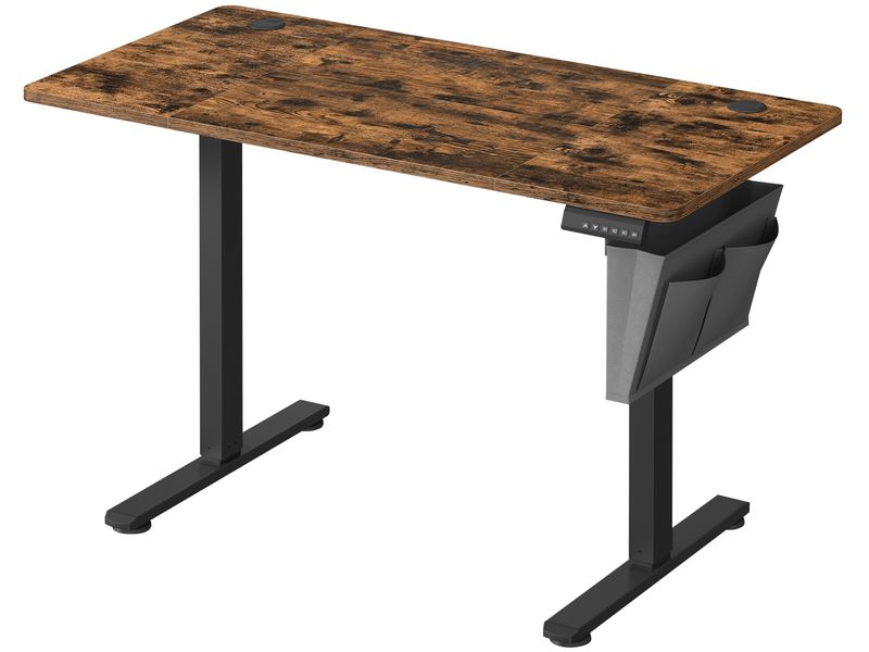 Songmics | Stehtisch 120 x 60 cm, höhenverst | mit Platte 120x60cm, mit Organizer, Haken