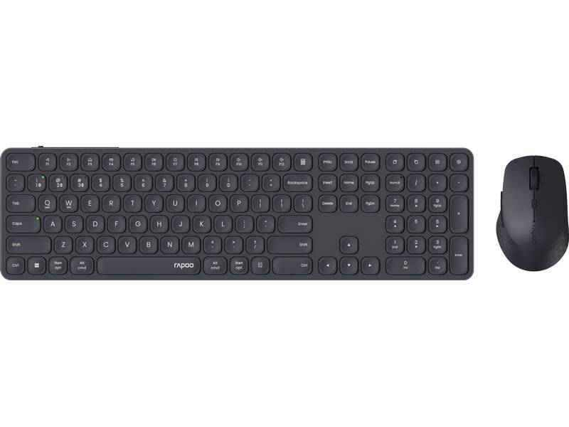 Rapoo | 9810M ultraslim full Deskset | 2,4 GHz, Bluetooth 4.0, Bluetooth 5.0
