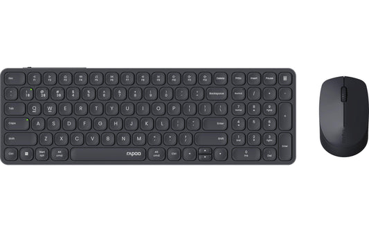 Rapoo | 9710M ultraslim Deskset | 2,4 GHz, Bluetooth 4.0, Bluetooth 5.0