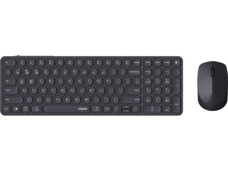 Rapoo | 9710M ultraslim Deskset | 2,4 GHz, Bluetooth 4.0, Bluetooth 5.0