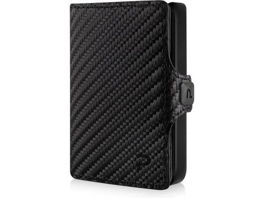 Puristo | KLIK Slim Wallet | ohne Münzfach XS, Carbon