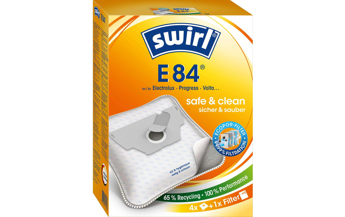 Swirl Staubfilterbeutel E 84 4 Stück