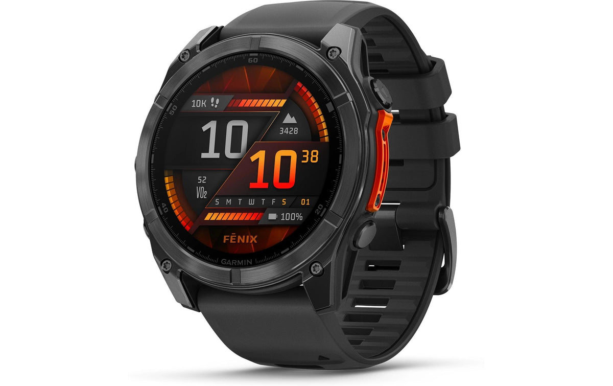 GARMIN, Sportuhr Fenix 8 AMOLED, 51 mm Schw