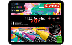 STABILO FREE Acrylic Start.Kit. 11Etui