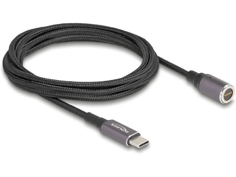 Delock | Ladekabel für Notebook USB-C 1.8m | Buchse zu magnetischem 8 Pin Konnektor