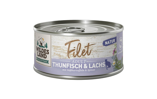 Wildes Land | Wildesland Cat Filet Thunfisch & Lachs | 12x80g