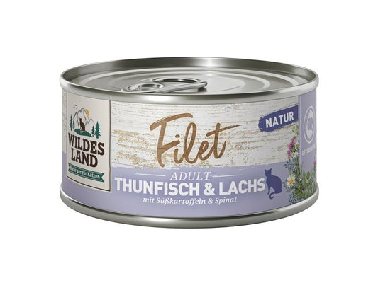 Wildes Land | Wildesland Cat Filet Thunfisch & Lachs | 12x80g