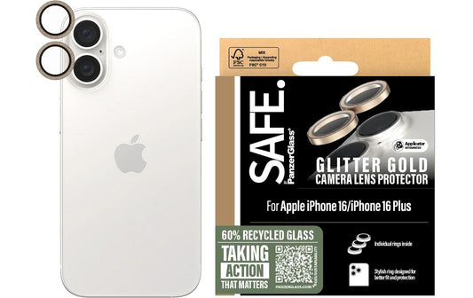 SAFE. Camera Lens Protector Glitter Gold