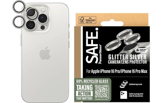 SAFE. Camera Lens Protector Glitter Silver