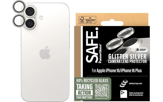 SAFE. Camera Lens Protector Glitter Silver