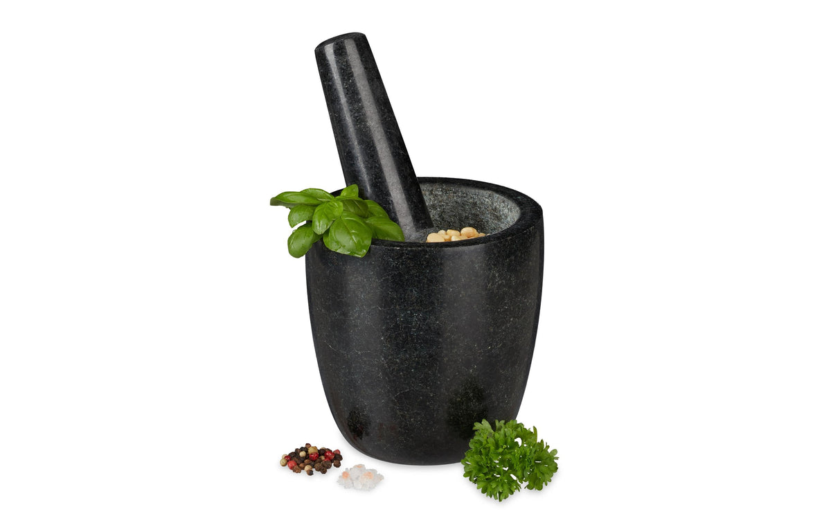 relaxdays Mörser mit Stössel 13cm