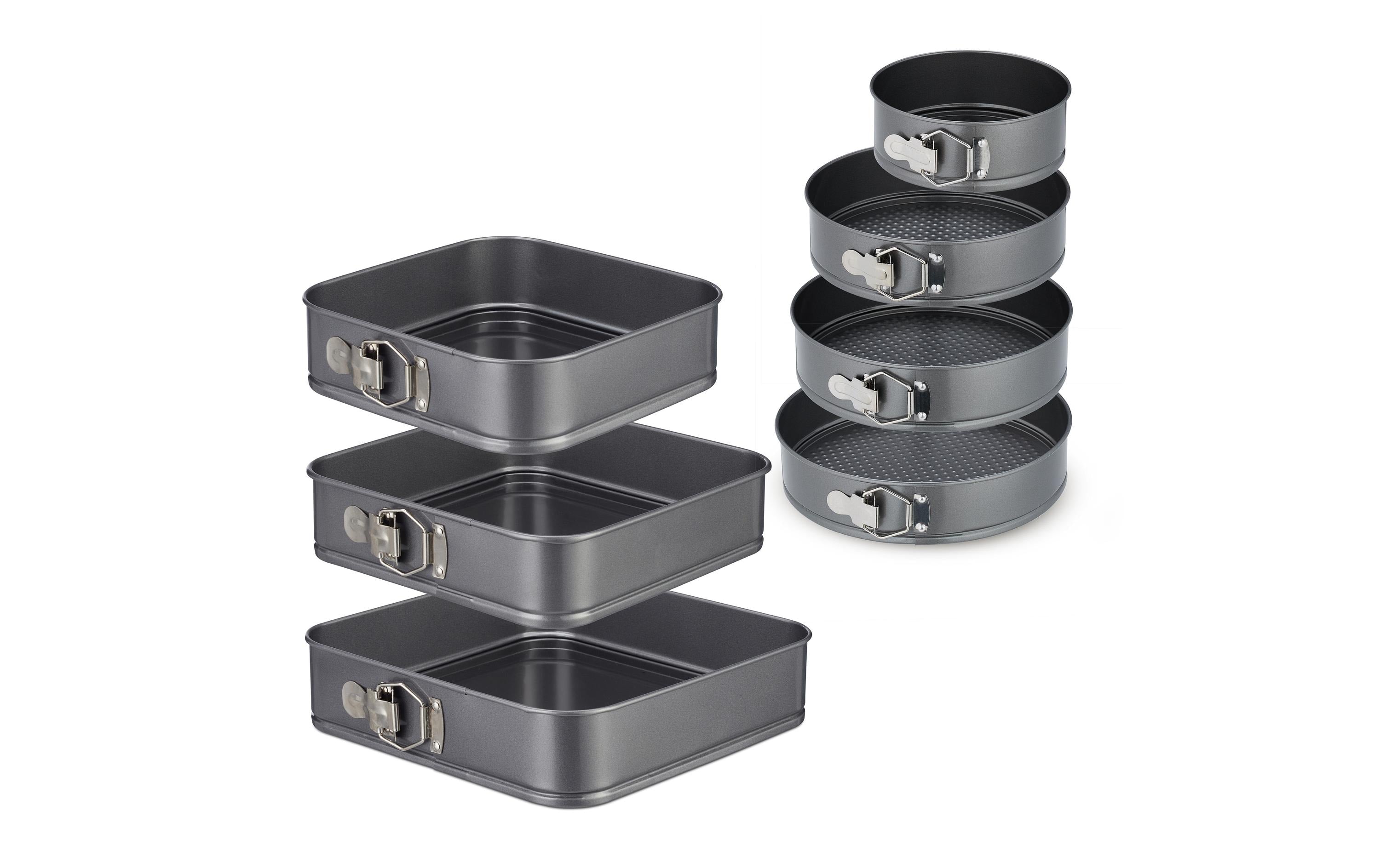 relaxdays Springformen-Set rund & Eckig