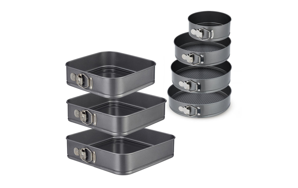 relaxdays Springformen-Set rund & Eckig