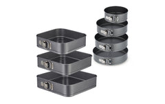 relaxdays Springformen-Set rund & Eckig