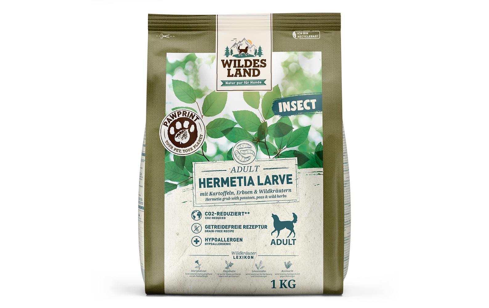 Wildesland Dog PawPrint Insect 1kg
