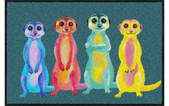 Salonlöwe Fussmatte Rainbow Meerkats
