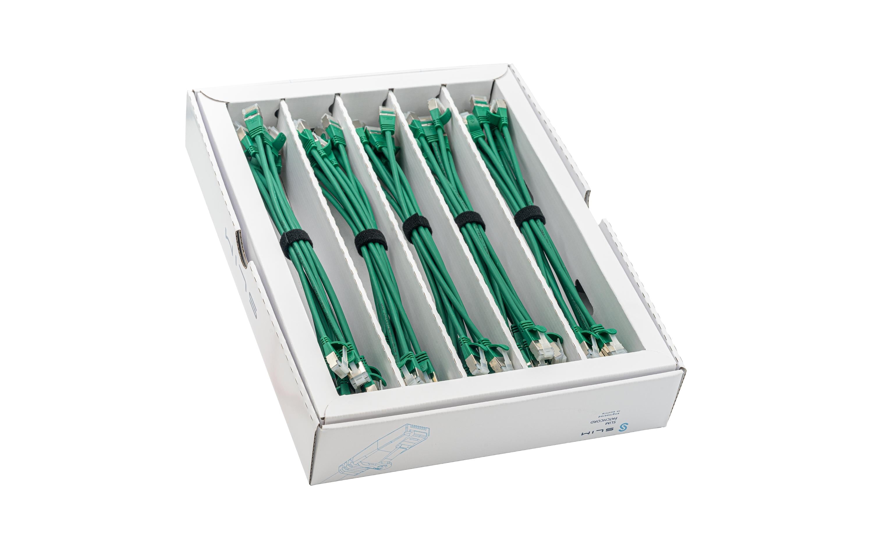 SLIM, Slimpatchkabel RJ-45, Cat 6A, U/FTP,