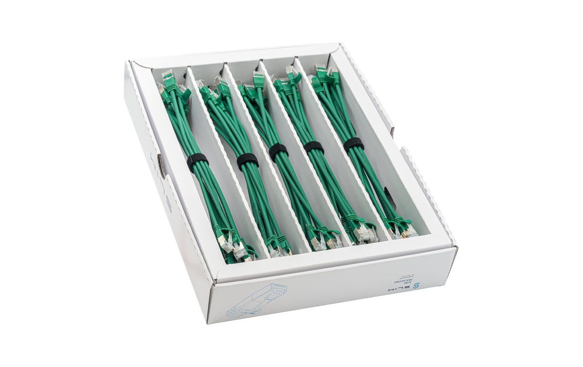SLIM, Slimpatchkabel RJ-45, Cat 6A, U/FTP,