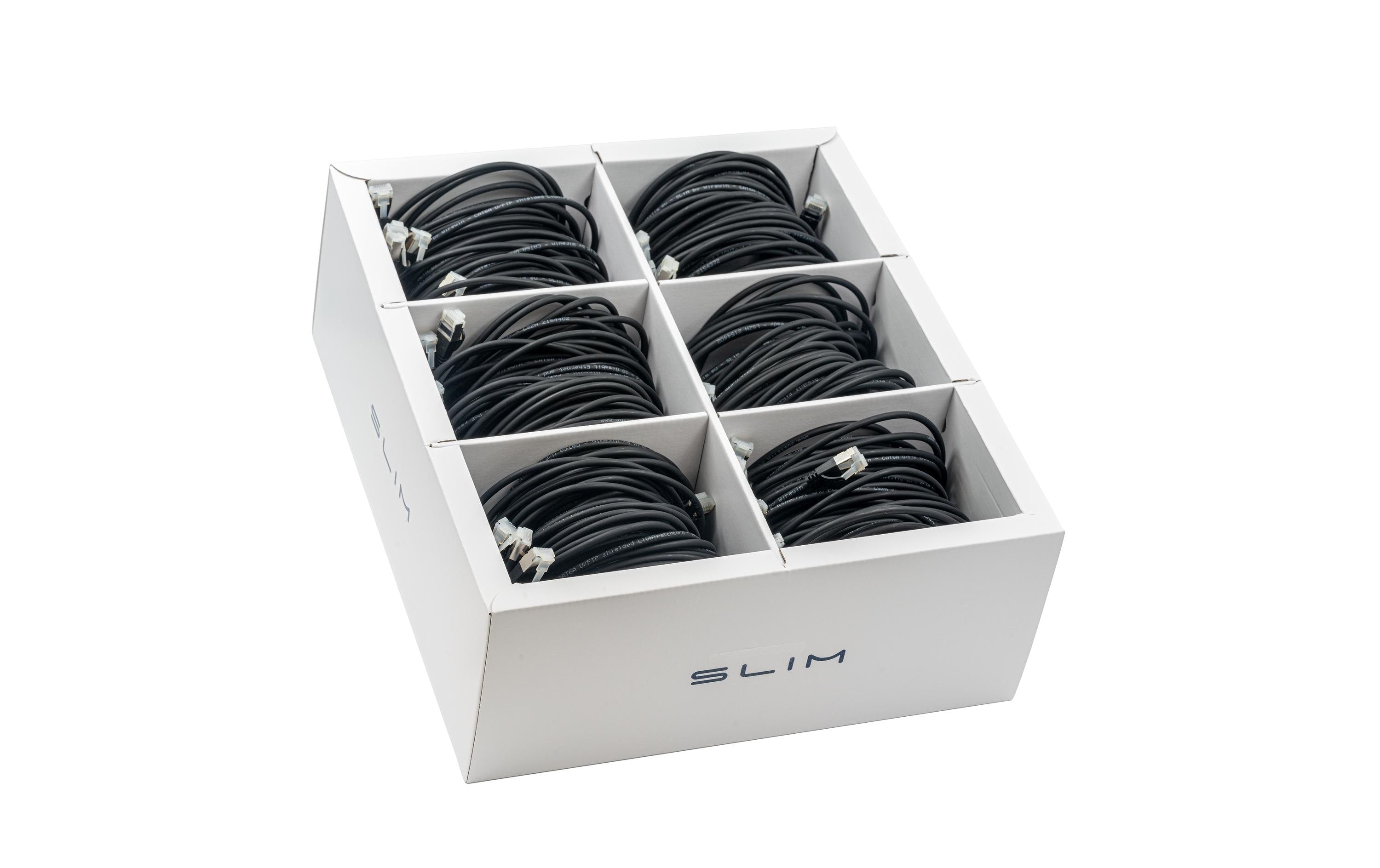 SLIM, Slimpatchkabel RJ-45, Cat 6A, U/FTP,