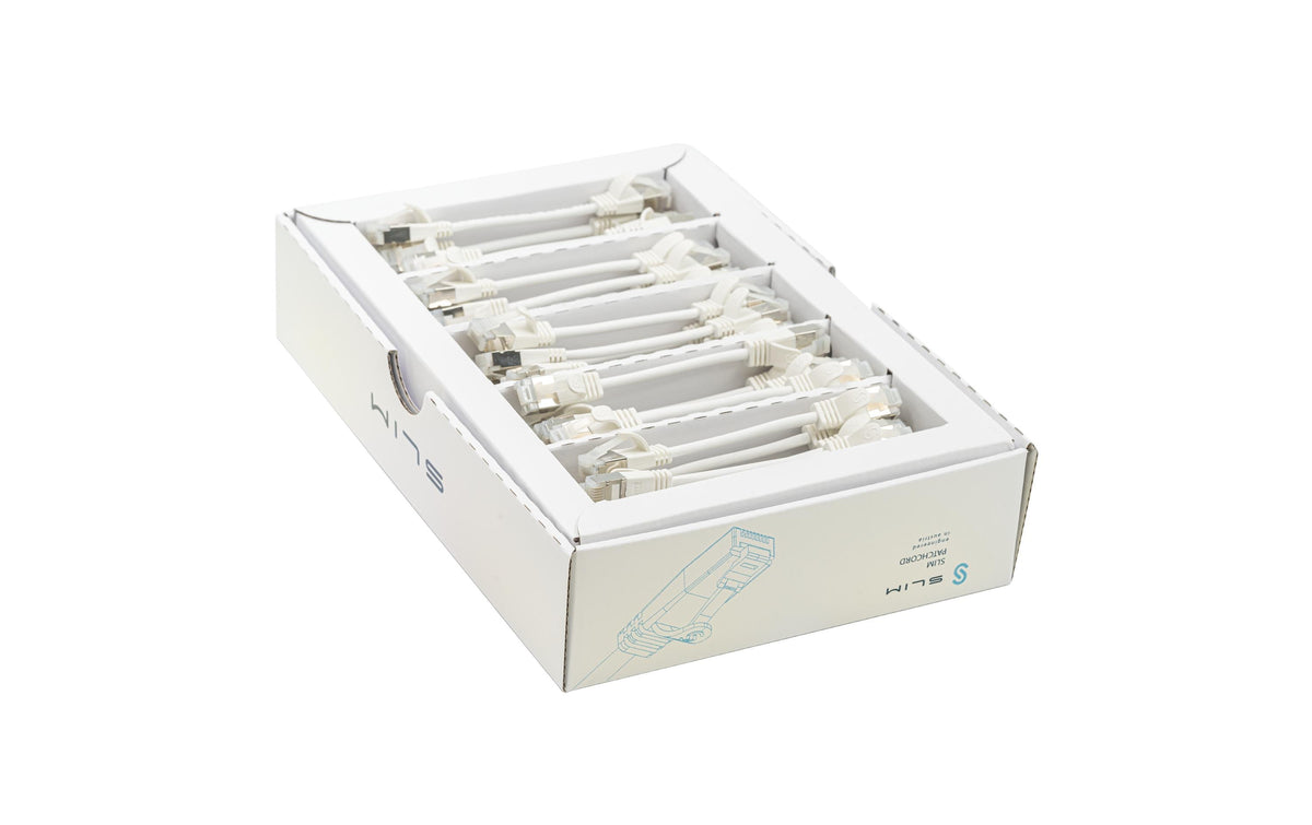 SLIM, Slimpatchkabel RJ-45, Cat 6A, U/FTP,
