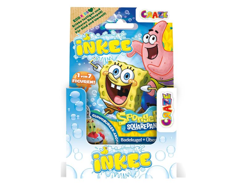 Craze | Inkee Überraschungsbadekugel SpongeBob | assortiert / Blind Bag