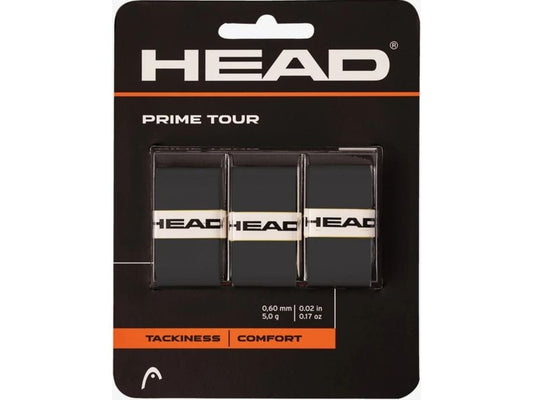 HEAD | Tennis Grip Prime Tour 3er-Pack | Overgrip, black