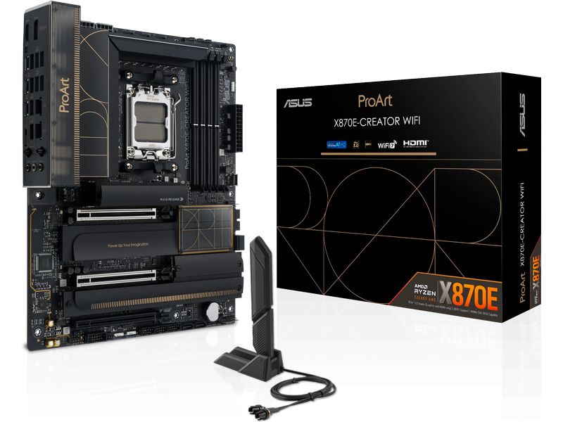 ASUS | ProArt X870E-CREATOR WIFI, ATX, AM5 | AMD X870E, 4x DDR5, PCI-E 5.0