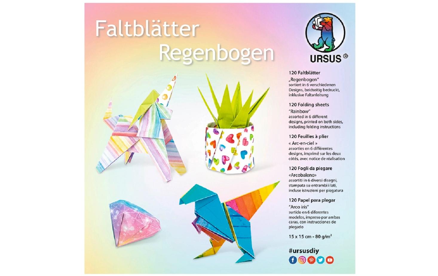Ursus Faltblätter Origami à 120 Blatt