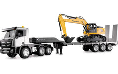 Amewi | G836E Zugmaschine und Bagger Set | RTR, 1:24