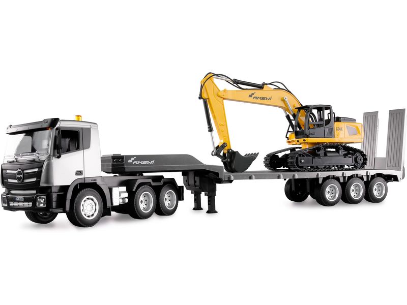 Amewi | G836E Zugmaschine und Bagger Set | RTR, 1:24