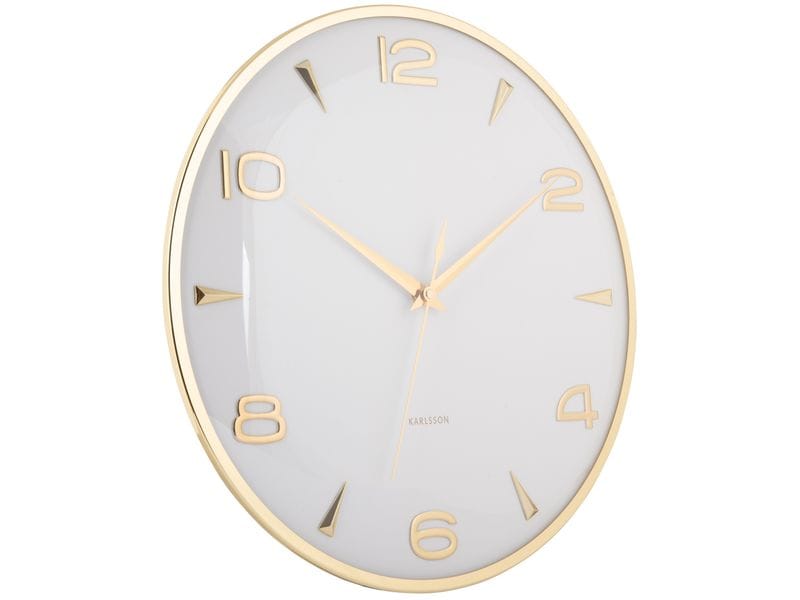 KARLSSON | Wanduhr Sienna Glow | Exkl. 1 x AA Batterie, White