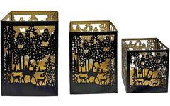 Dameco Laterne Forest, 3er Set, Metall