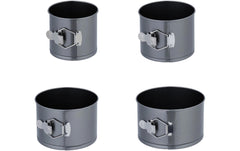 relaxdays | Springformen-Set rund | Set mit 4 Grössen, 12/14/16/18cm