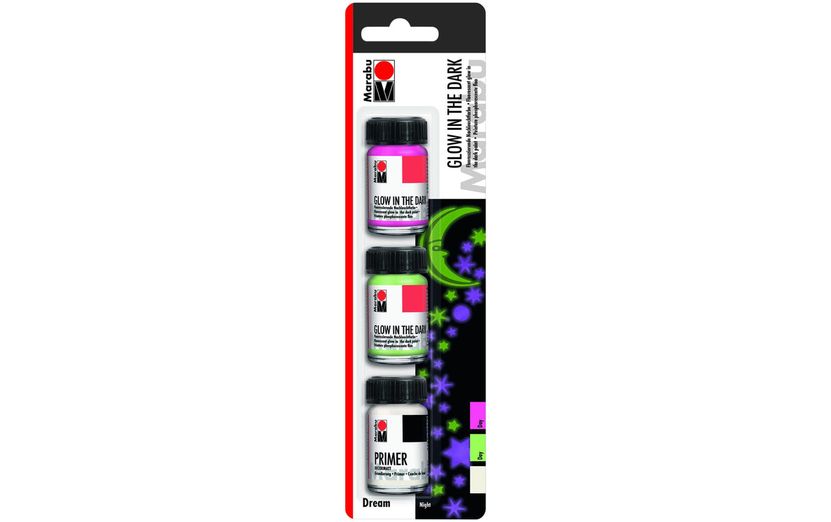 Marabu, Effektfarbe Glow in the Dark 3 x 15