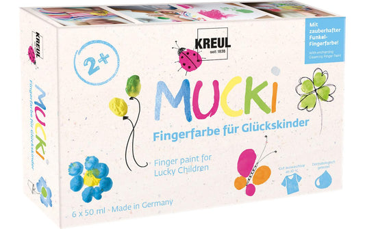 Kreul Mucki Fingerfarbe Set Glückskinder
