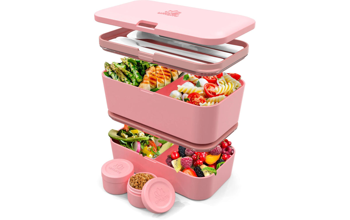 Umami, Lunchbox Nestable L Coral Pink