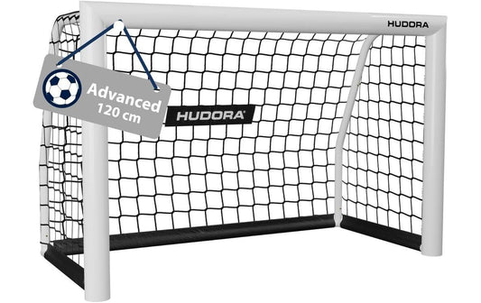 Hudora | Fussballtor Advanced 120 | weiss, 120 x 80 x 60cm