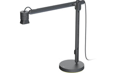 Logitech Webcam Reach mit Tischsockel.
