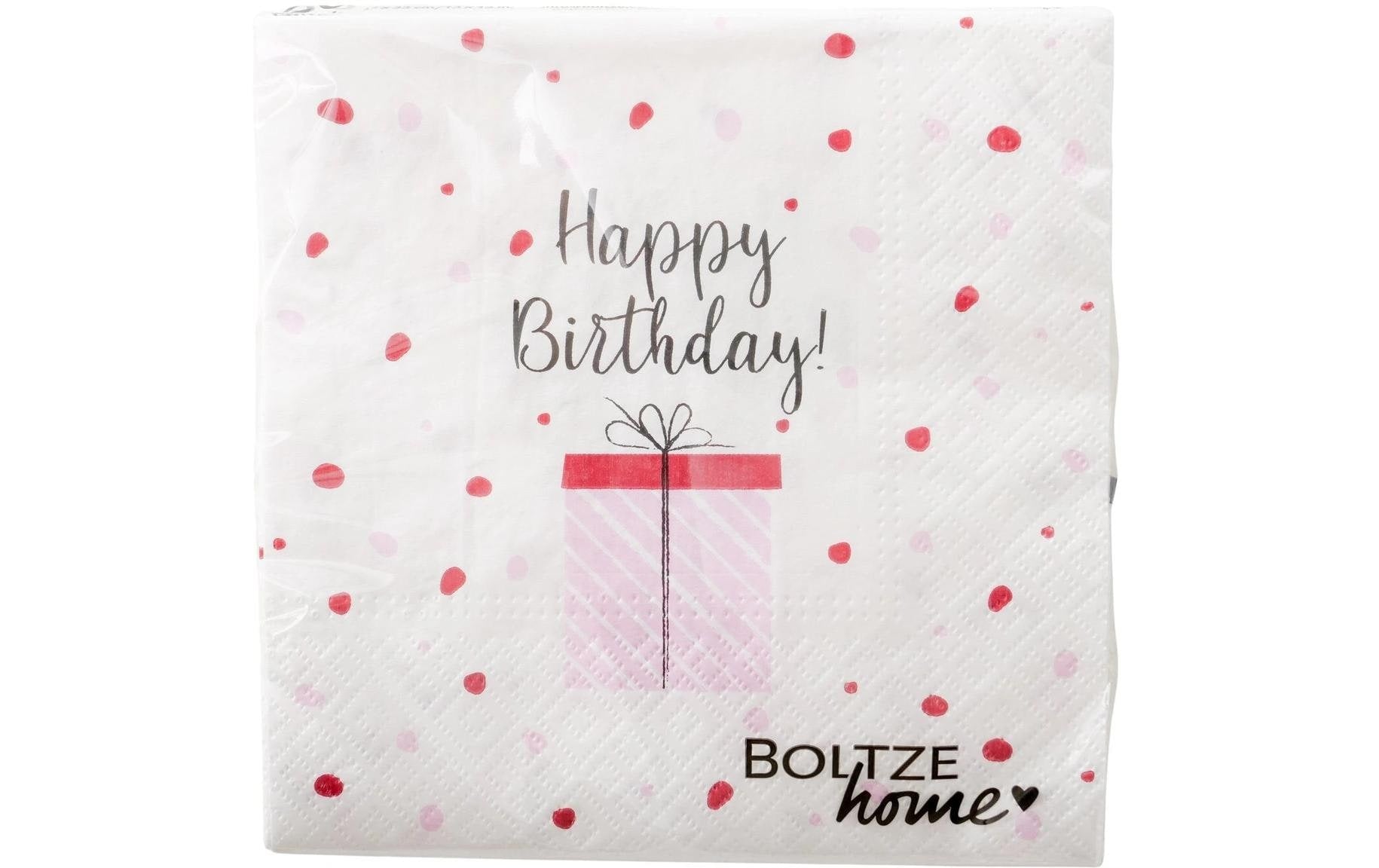 Boltze Servietten Happy Birthday