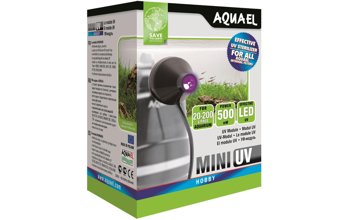 Aquael UV Klarer Mini UV Sterilizer 0.5W