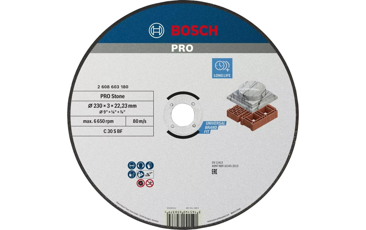 BOSCH Trennscheibe Stein  C 30 SBF 230 mm
