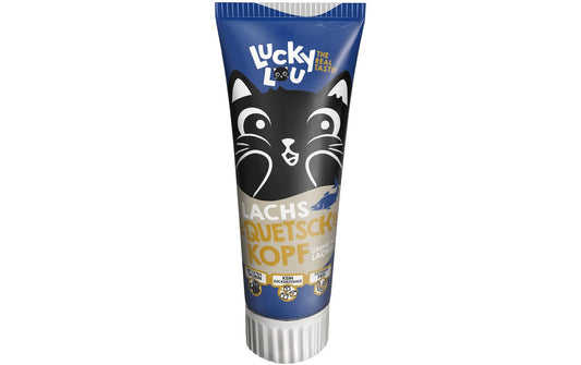 Lucky Lou | Cat Snack Tube Quetschkopf | Lachs 75g