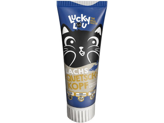 Lucky Lou | Cat Snack Tube Quetschkopf | Lachs 75g