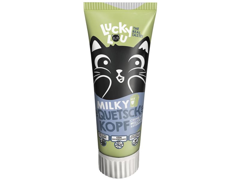 Lucky Lou | Cat Snack Tube Quetschkopf | Milky 75g